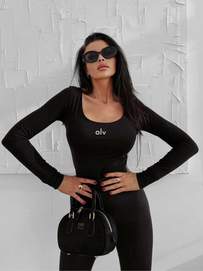 Longsleeve Olavoga Hazzy czarny