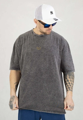 T-shirt Moro Sport Gold Laur czarny sprany