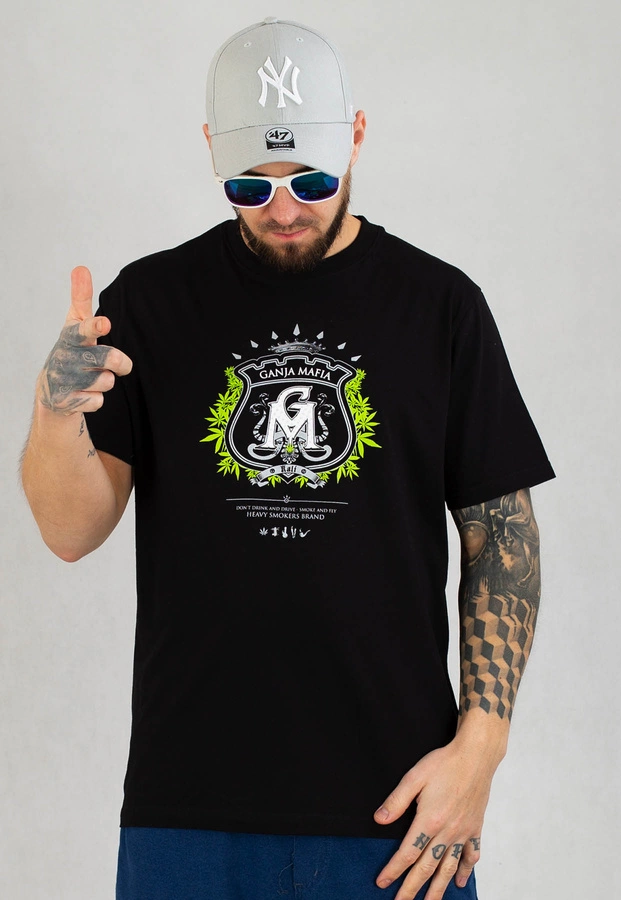 T-shirt Ganja Mafia Herb czarny