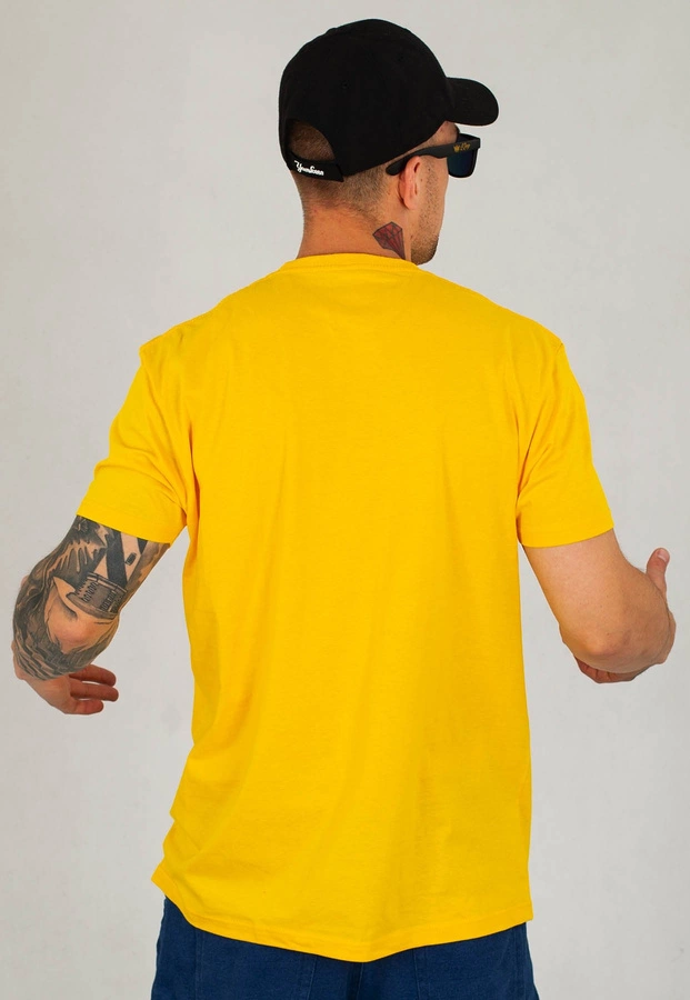 T-shirt Niemaloga Slim 150 Smooth żółty