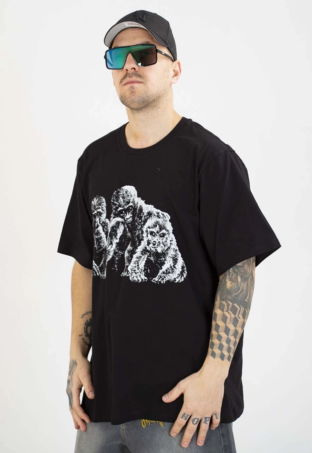 T-shirt Stoprocent Baby Gorilla czarny