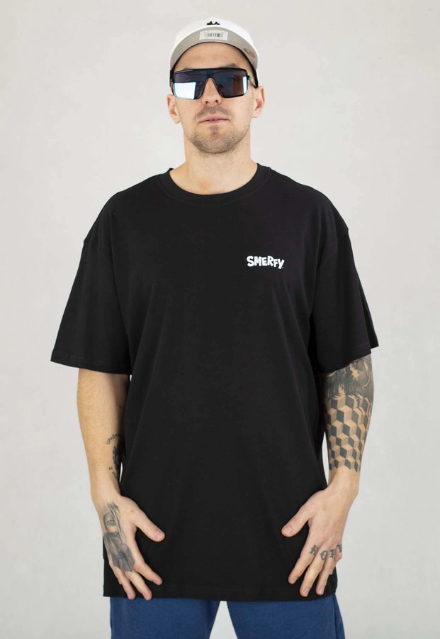 T-shirt Smerfy Baggy Scene czarny