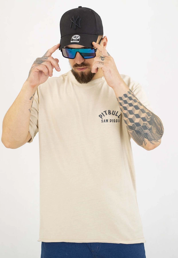 T-shirt Pit Bull Pacific 190 ultra light sand