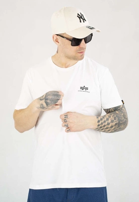 T-shirt Alpha Industries Basic Small Logo 188505 biały