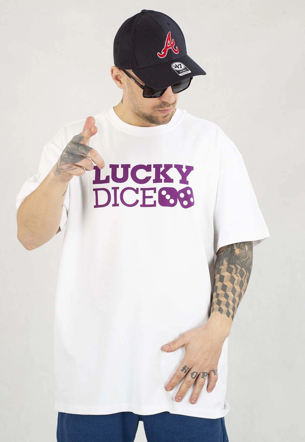 T-shirt Lucky Dice Baggy LD Classic biały