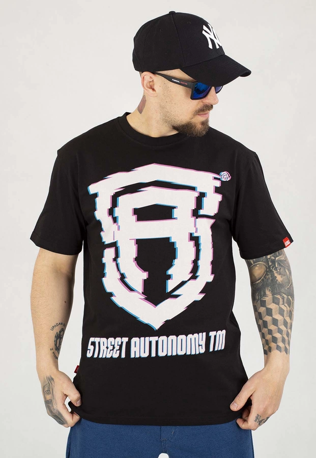 T-shirt Street Autonomy Fala czarny