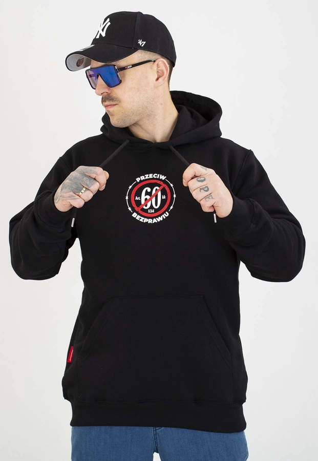 Bluza Ciemna Strefa Z Kapturem Statystyka czarna