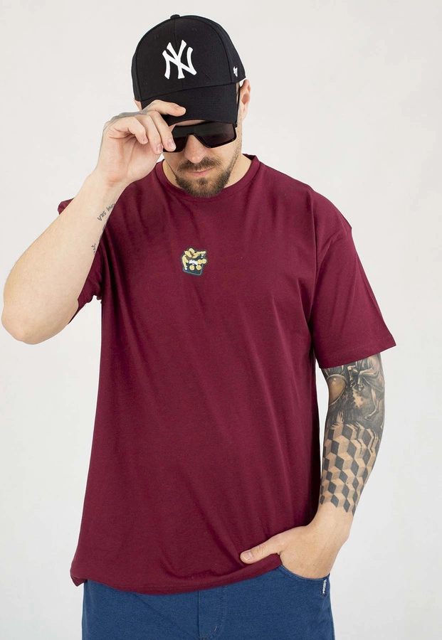 T-shirt Chada Proceder Hazard bordowy