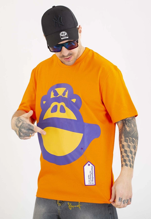 T-shirt Stoprocent Goryl pomarańczowy