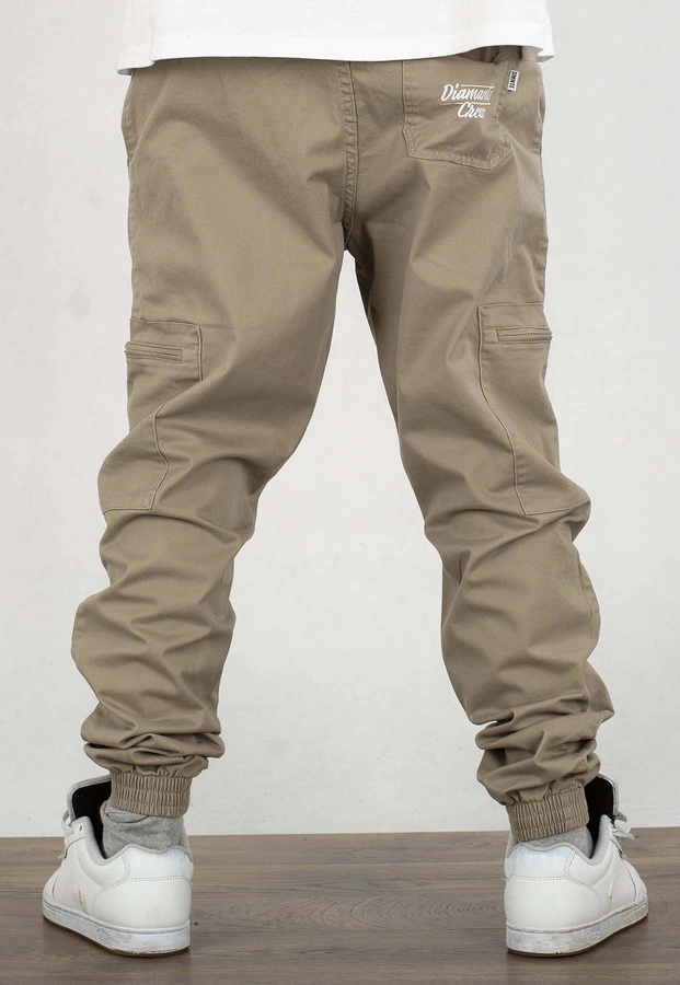 Spodnie Diamante Wear Jogger Unisex Crew Cargo beżowe