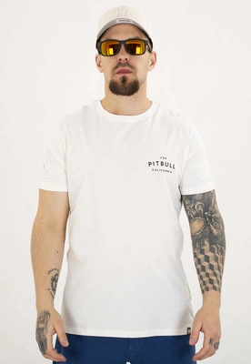 T-shirt Pit Bull Slim Fit USA Cal 140 off white