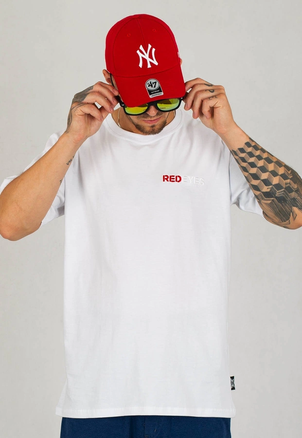 T-shirt Red Eyes Compton biały