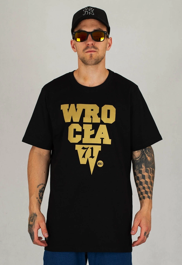 T-shirt Stoprocent Wrocław czarny