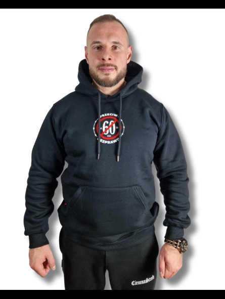 Bluza Ciemna Strefa Z Kapturem Statystyka czarna