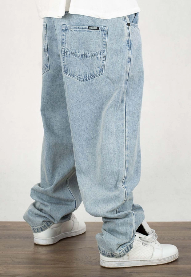 Spodnie Mass Jeans Baggy Fit Slang light blue