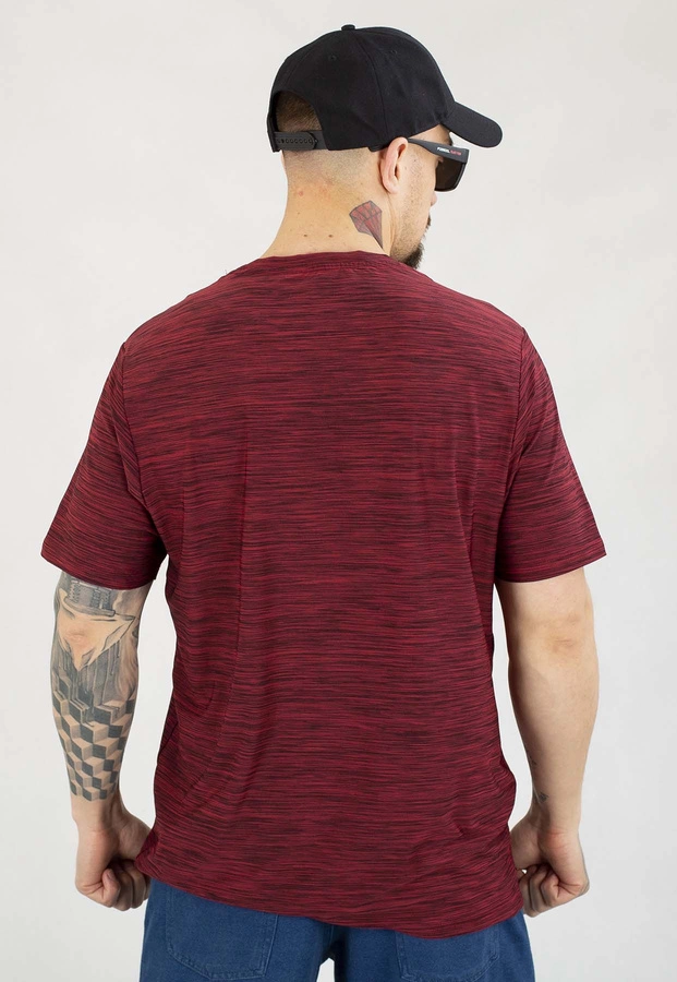 T-shirt Pit Bull Casual Sport Small Logo burgundy melange