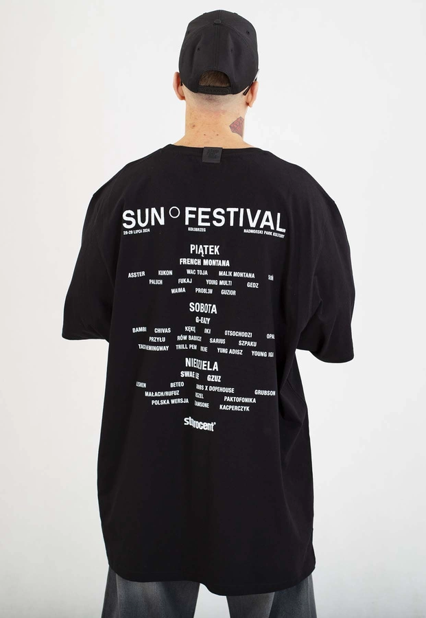 T-shirt Stoprocent Sunfestiwal czarny