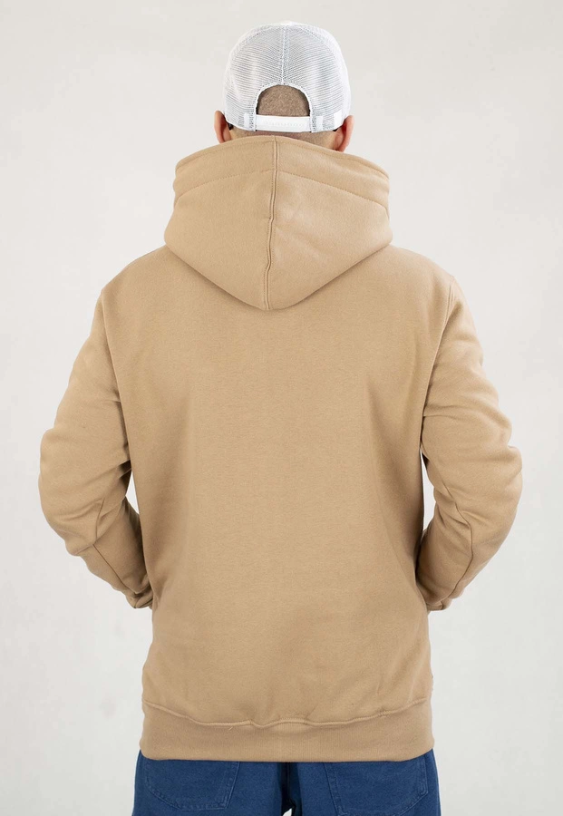 Bluza Elade Zip Z Kapturem Patch beżowa