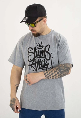 T-shirt RPS Rysiu Peja Solufka Korona szary