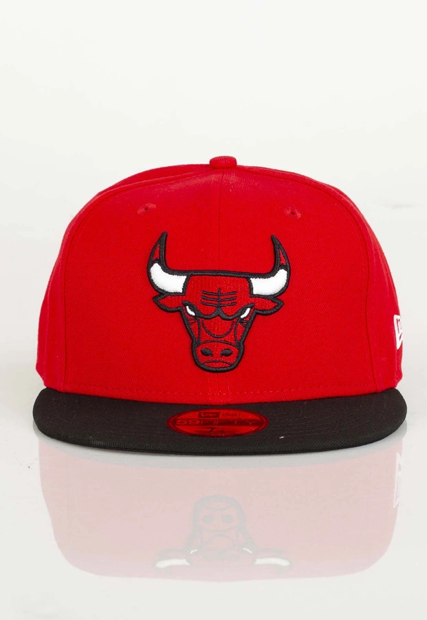 Czapka Full Cap New Era League Essential 59FIFTY® Chicago Bulls 10861624 czerwono czarna