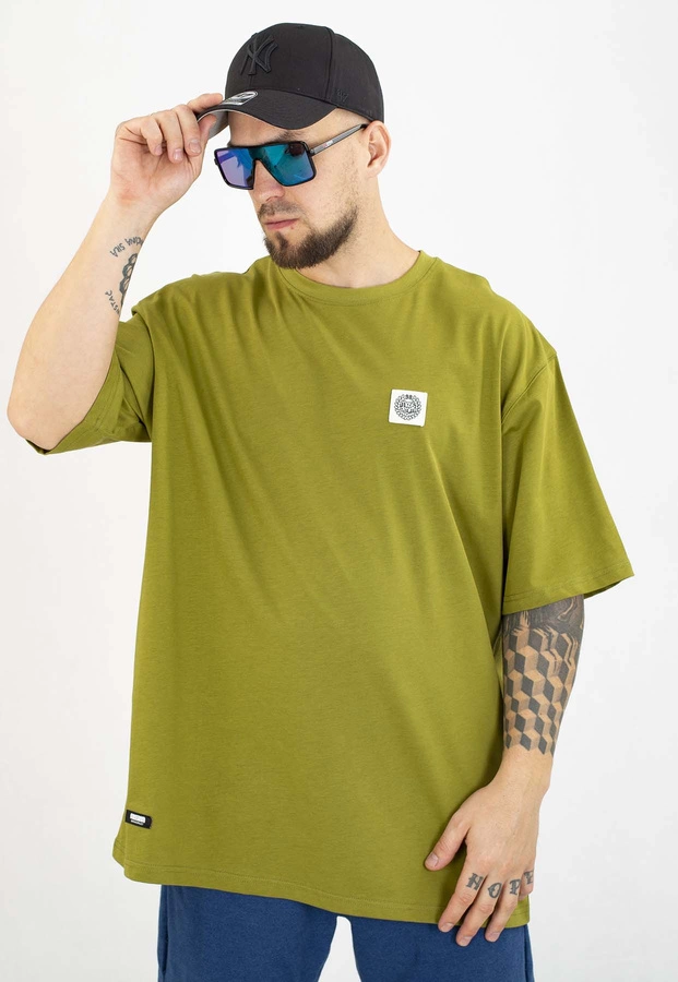 T-shirt Mass Patch oliwkowy