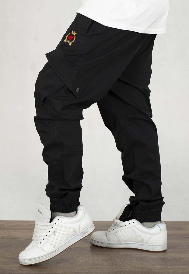 Spodnie SikSilk Bojówki Cargo czarne