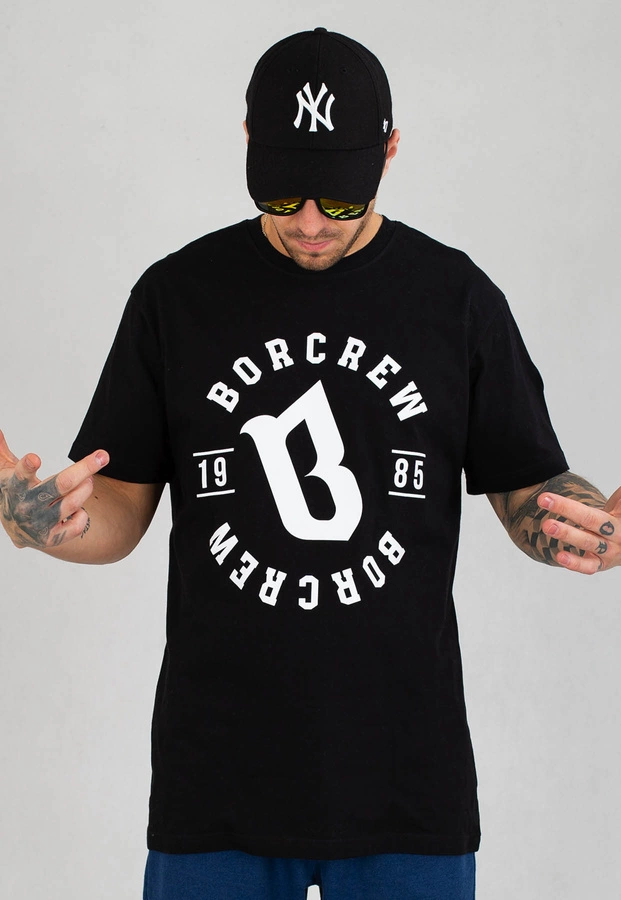 T-shirt B.O.R. Biuro Ochrony Rapu BORCrew 1985 czarny