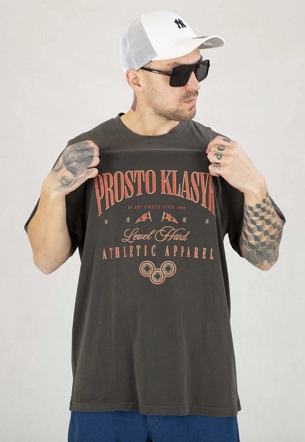 T-shirt Prosto Reinag Washed czarny