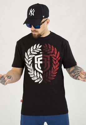 T-shirt Street Autonomy Laur czarno czerwony