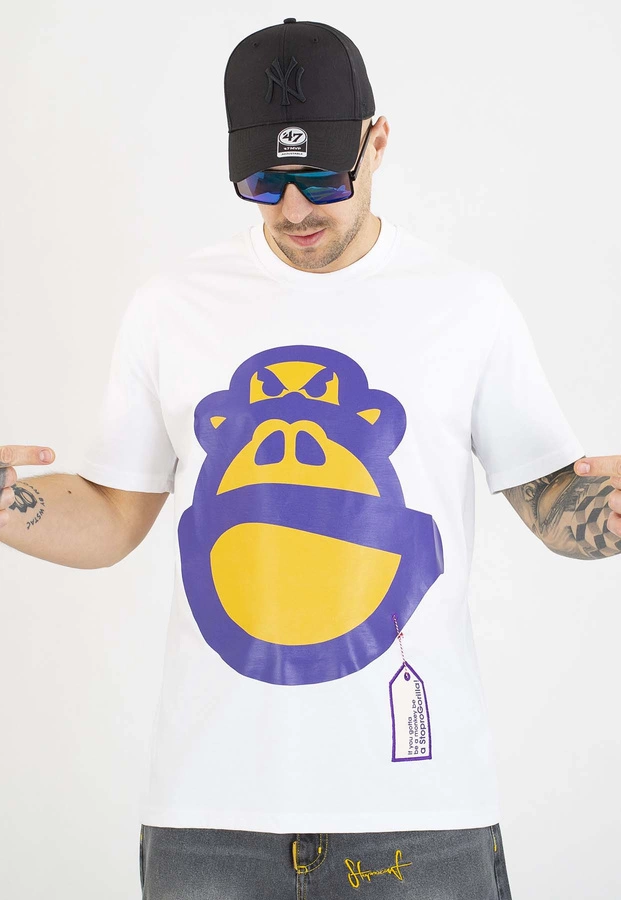 T-shirt Stoprocent Goryl biały