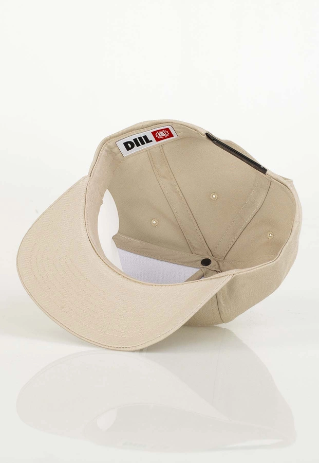 Czapka Snapback Diil Kwadrat beżowa