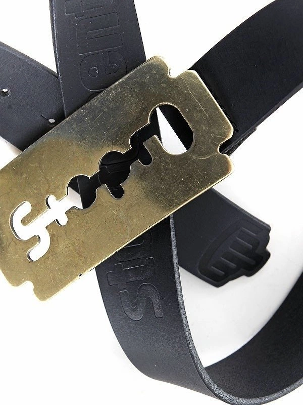 Pasek Stoprocent Razor czarno złoty