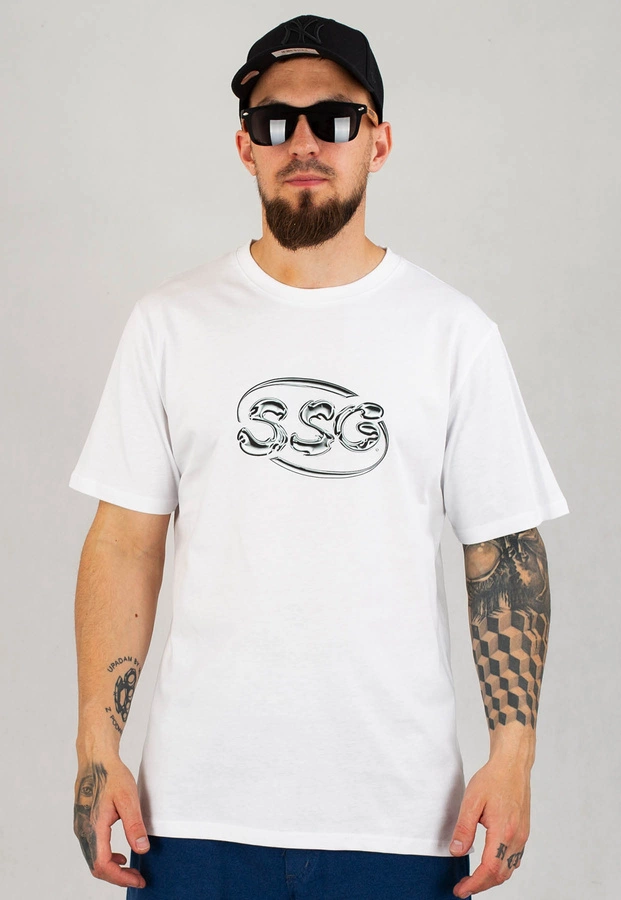 T-Shirt SSG Acid biały