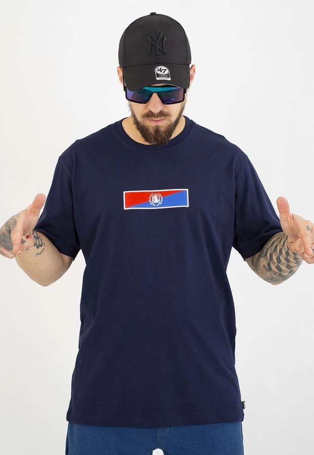 T-shirt Diil Double Block granatowy