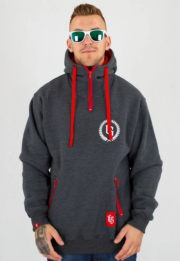 Bluza Ciemna Strefa Komin CS Laur grafitowa