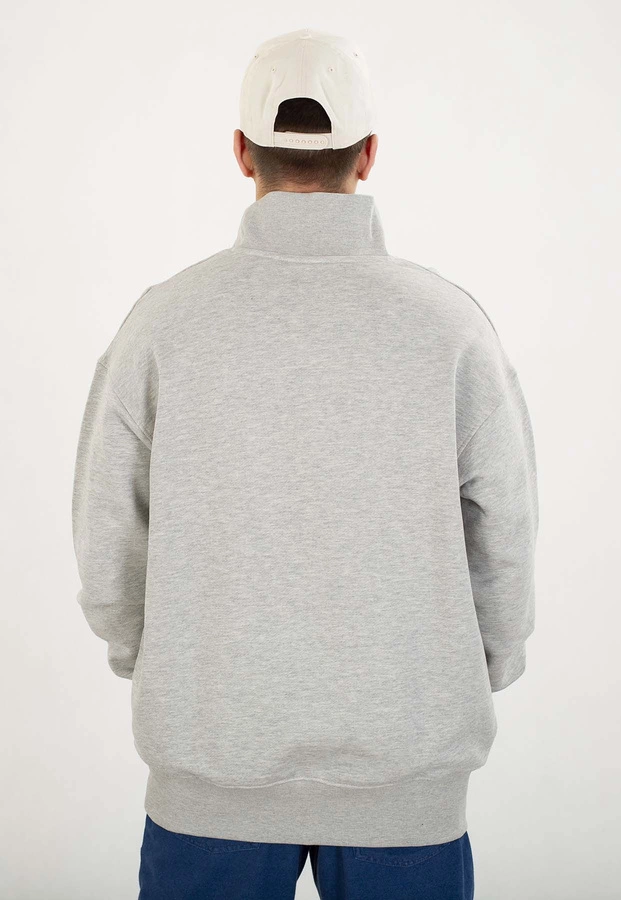Bluza Prosto Bez Kaptura Essential Half Zip szara