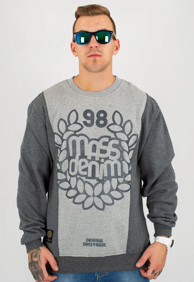 Bluza Mass False Start szaro grafitowa