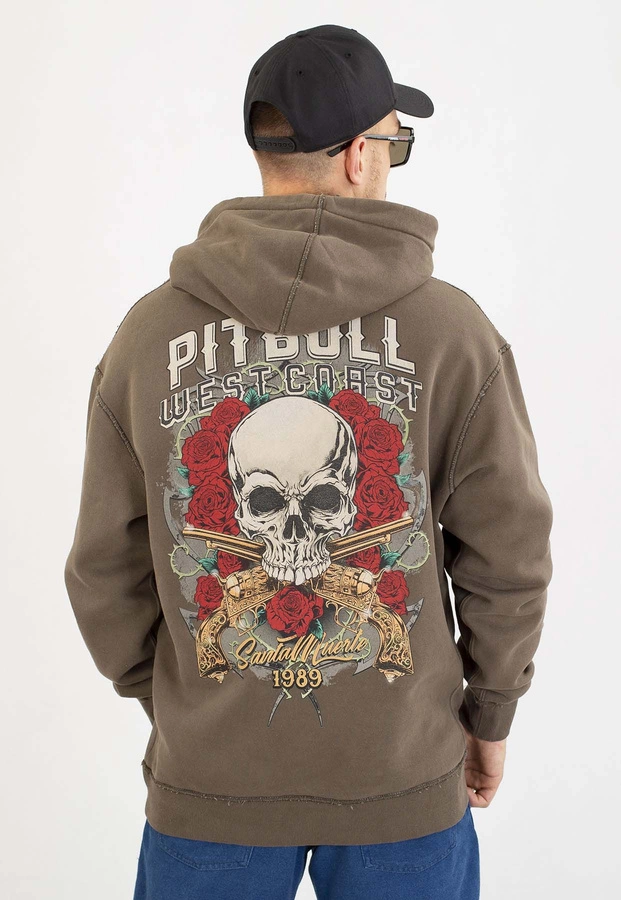 Bluza Pit Bull Santa Muerte major olive
