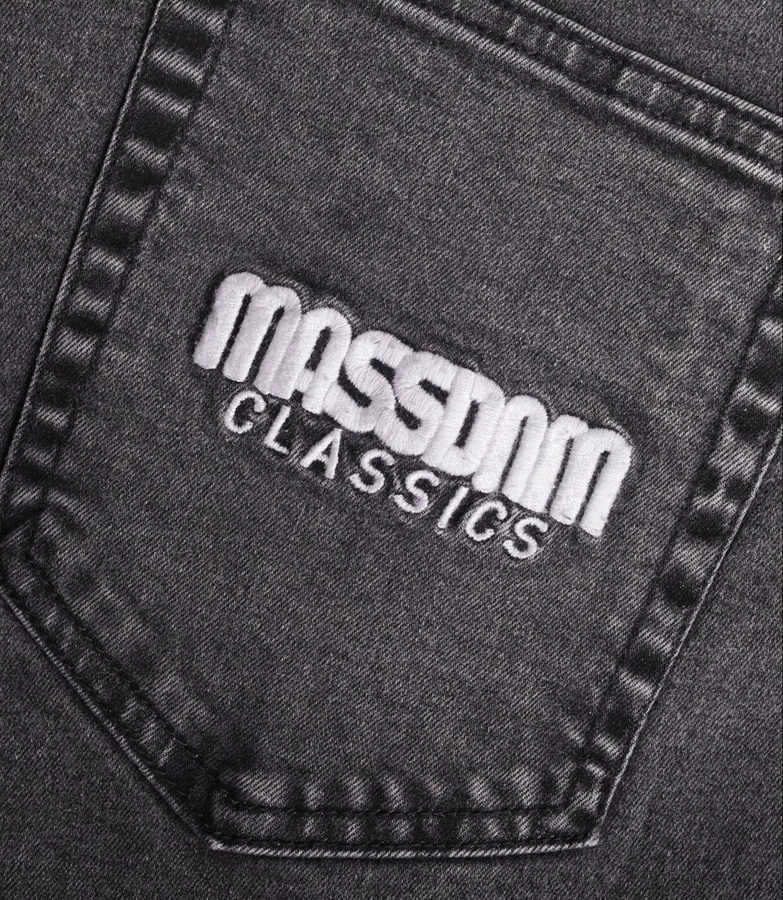 Mass Classics Jeans Straight Fit Black Stone Washed