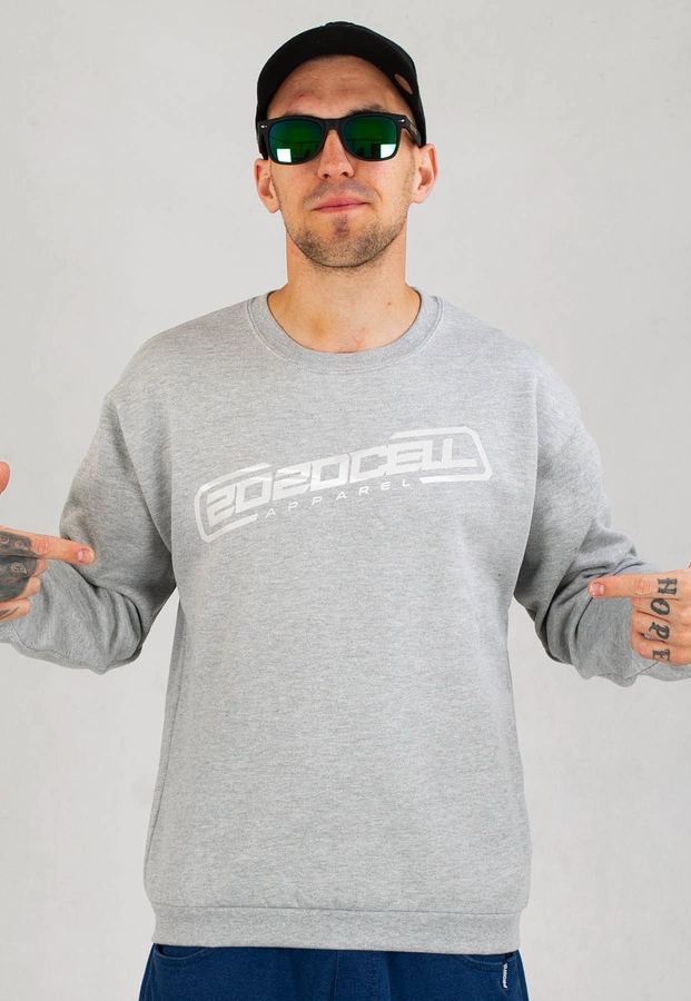 Bluza 2020Cell Classic szaro biała