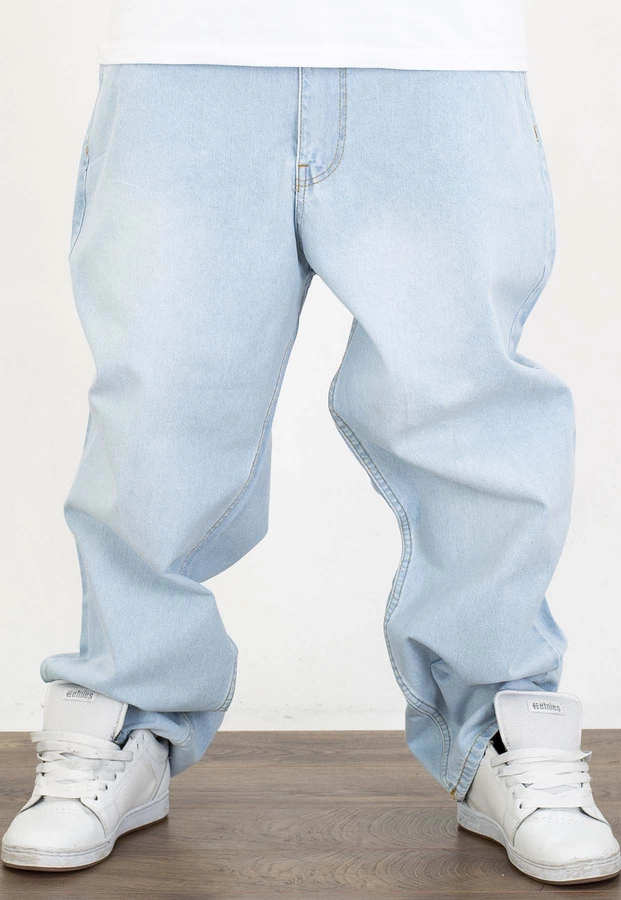 Spodnie Lucky Dice Baggy LD Clothing light blue jeans