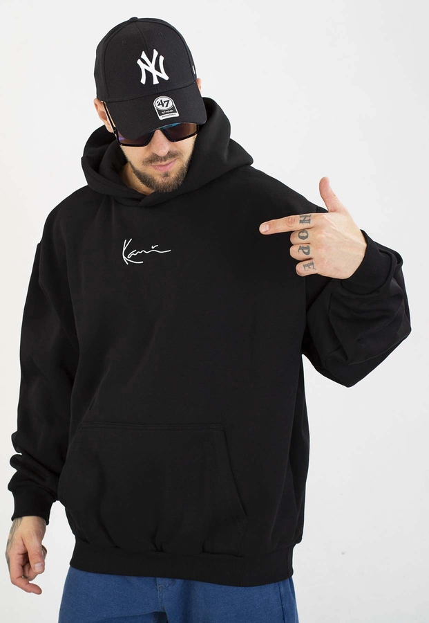 Bluza Karl Kani Z kapturem Small Signature Essential OS 60210111 czarna