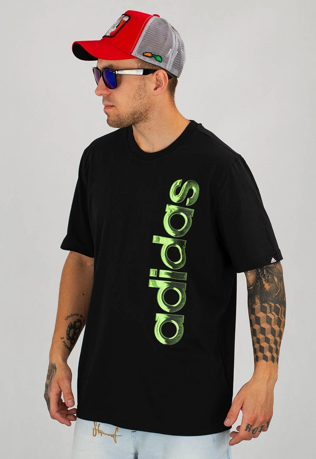 T-shirt Adidas M Hyperreal Vertical Logo Tee GD5919 czarny