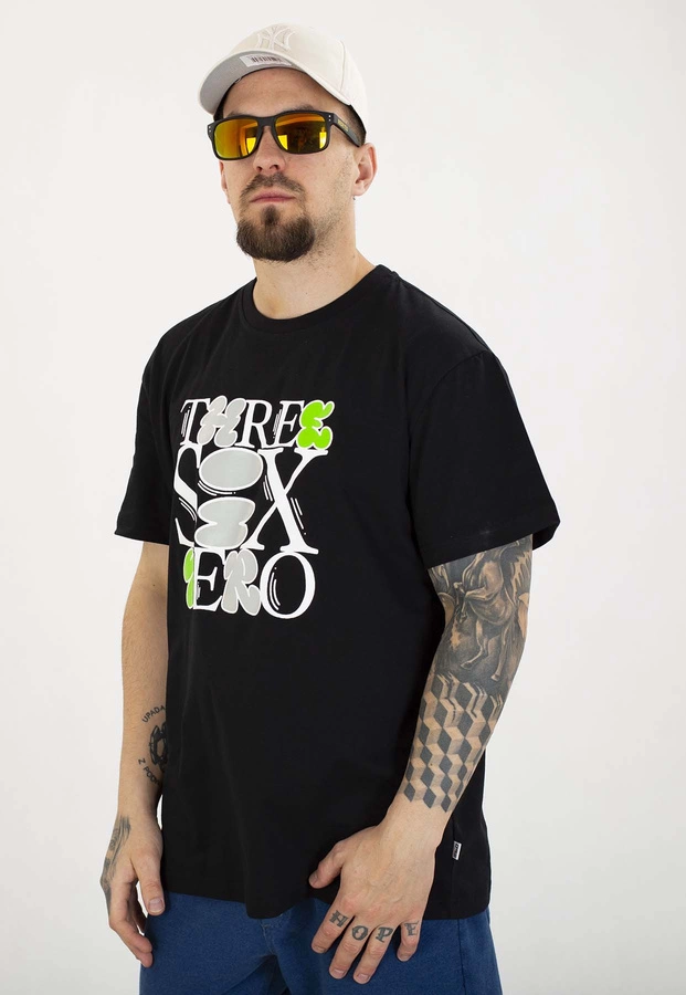 T-shirt 360CLTH Three Six czarny