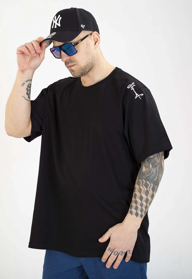 T-shirt Stoprocent Haftbark czarny biały