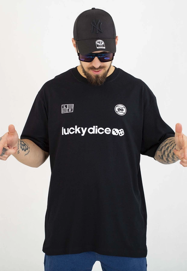 T-shirt Lucky Dice Baggy Lucky Dice Represent czarny