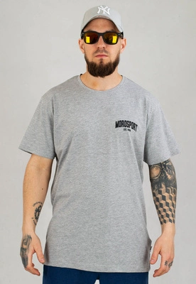T-shirt Moro Sport Mini University szaro czarny
