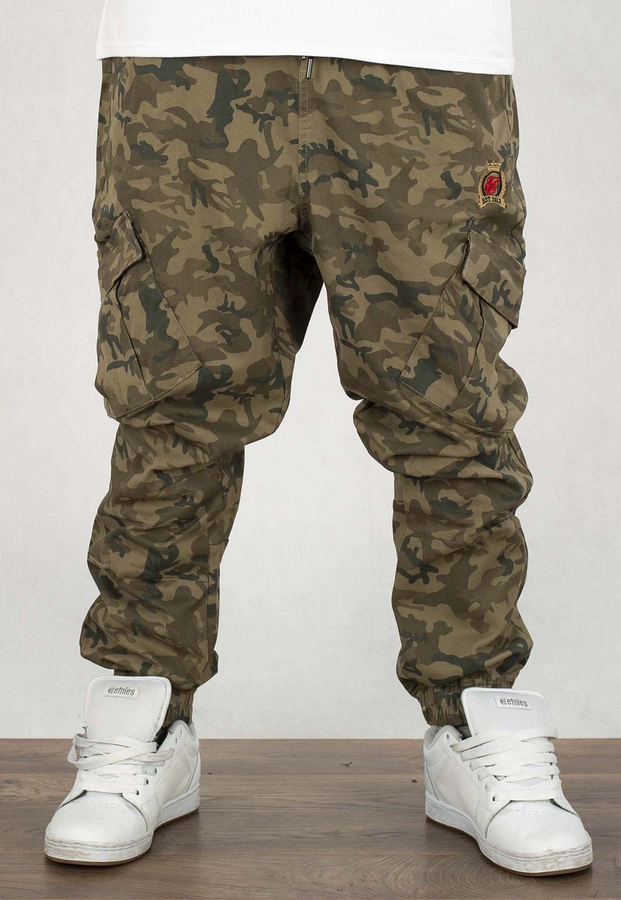 Spodnie SikSilk Bojówki Cargo moro