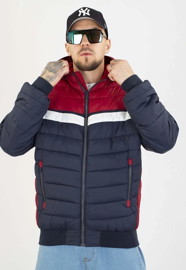 Kurtka Pit Bull Zimowa Rubio dark navy red