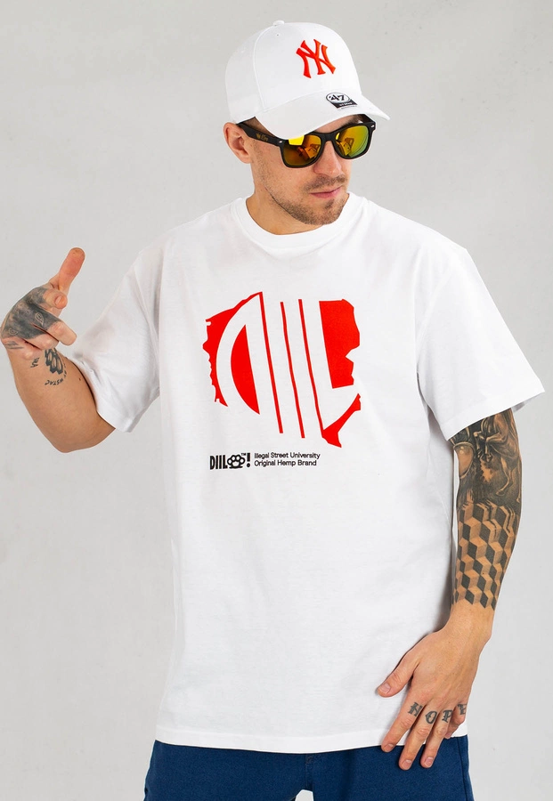 T-shirt Diil Poland biały